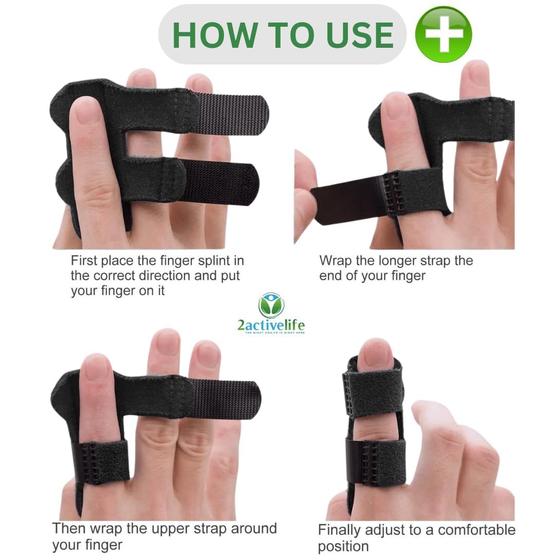 Mallet Finger Splint – Adjustable Finger Brace for Mallet Finger, Trigger Fin…