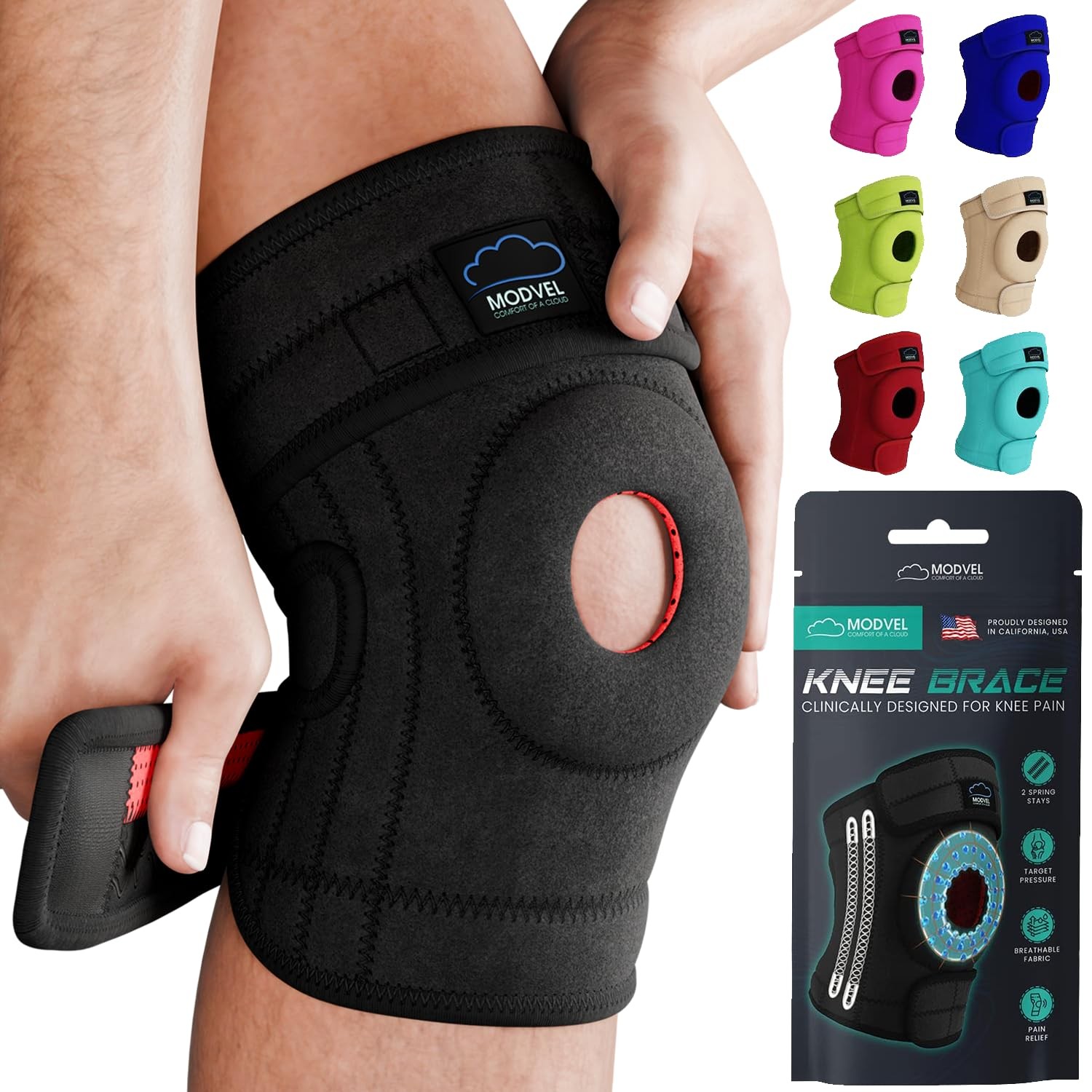 ELITE Knee Brace for Men & Women – Patella Gel Pads & Side Stabilizers for AC…