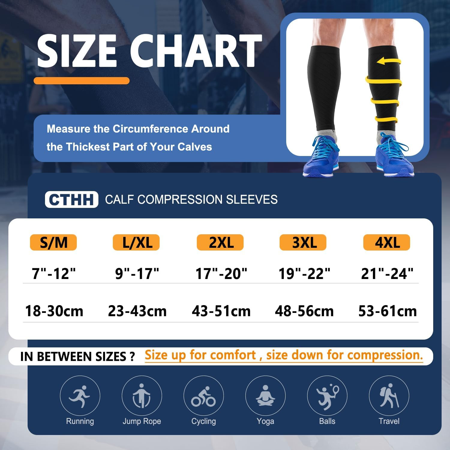 3 Pairs Calf Compression Sleeves for Men & Women – Footless Compression Socks Le