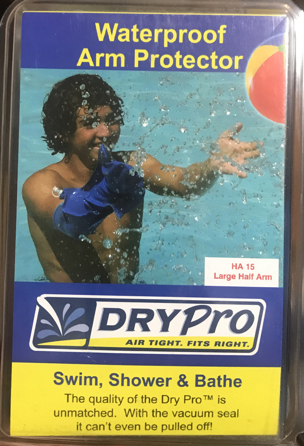 DryPro Waterproof CAST COVER ARM Larg HALF Protector Swim Shower Bath Beach