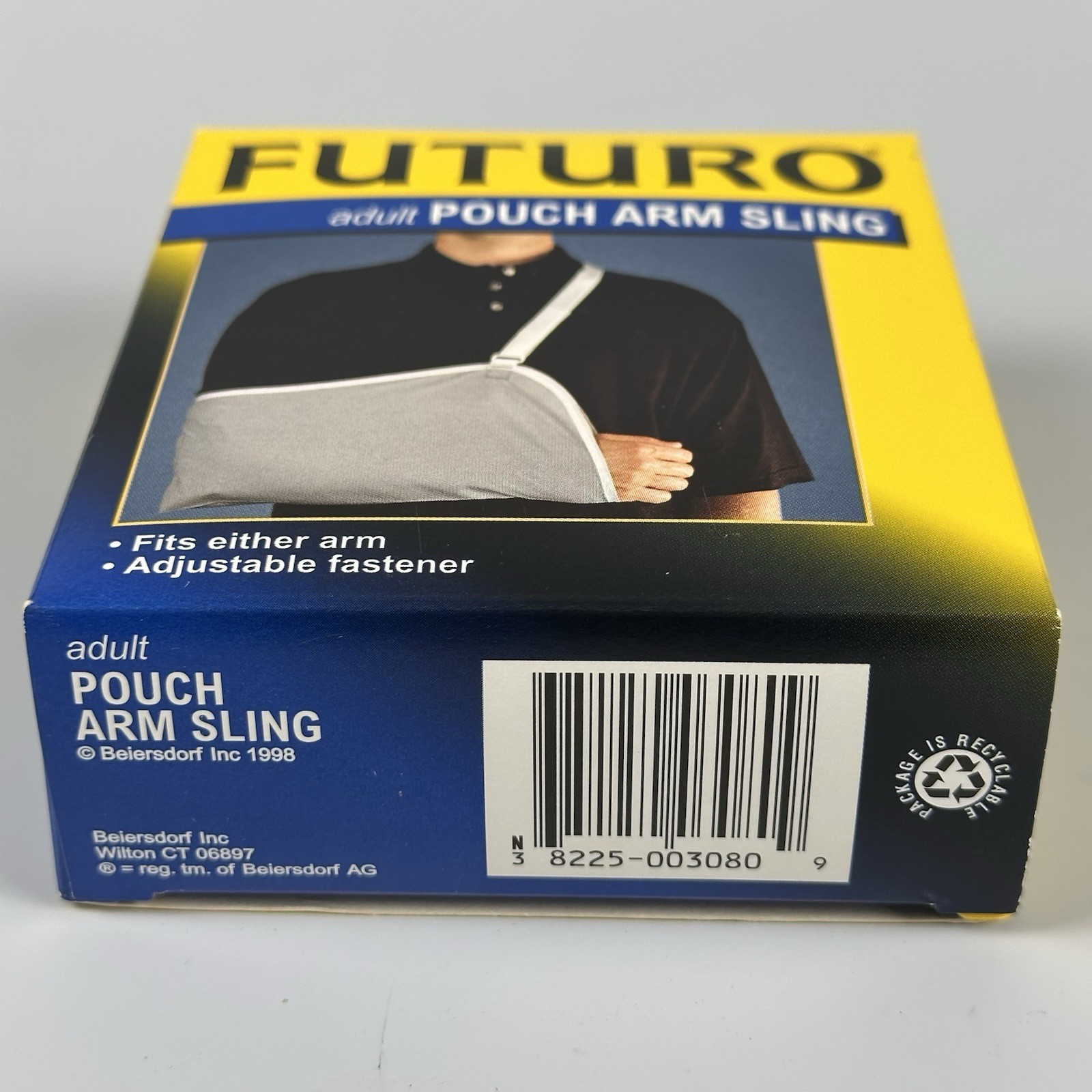 FUTURO Pouch Arm Sling Adult Adjust To Fit (NEW) Grey One Size Fits All, USA