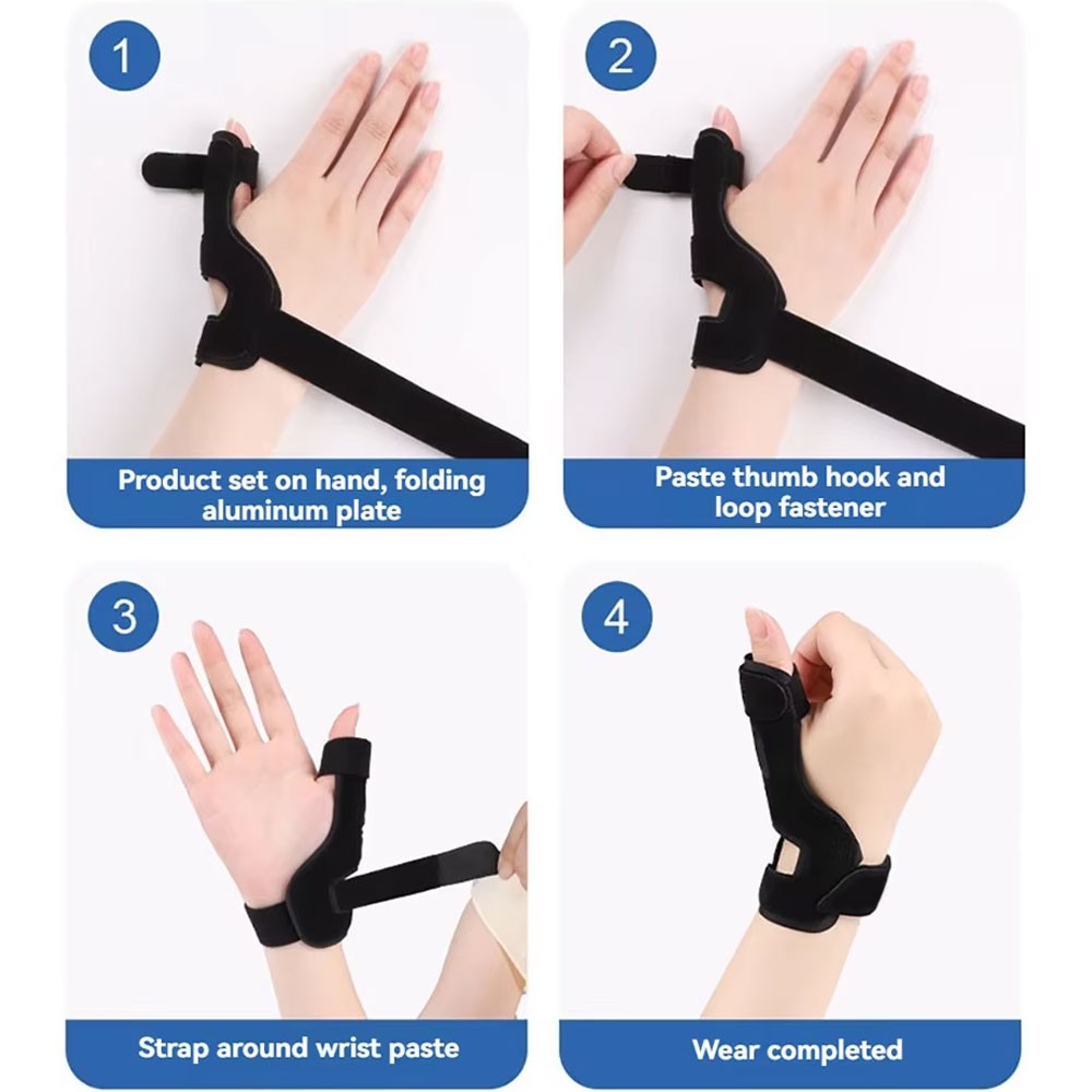 Tendon Sheath Wrist Guard Aluminum Plate Splint Breathable Thumb Protector Brace