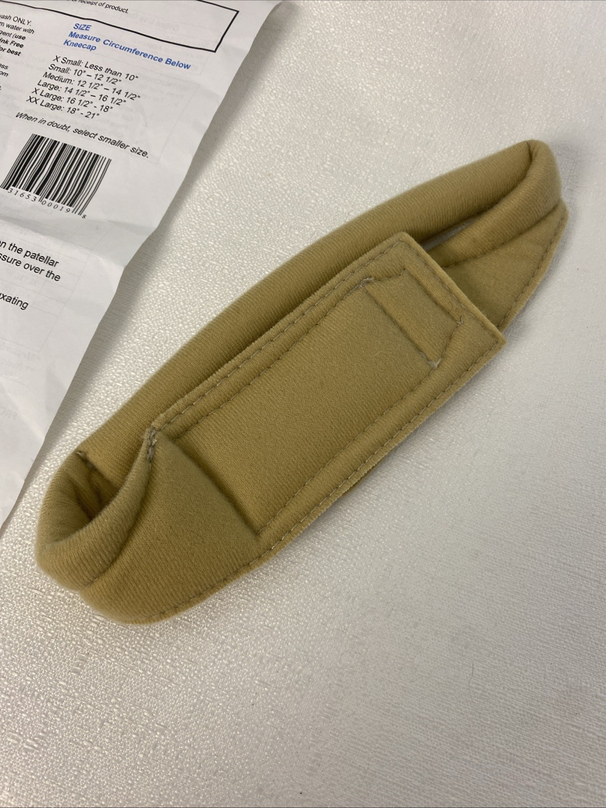 Cho-Pat Original Knee Strap Tan Large CPOKS19 New In Package