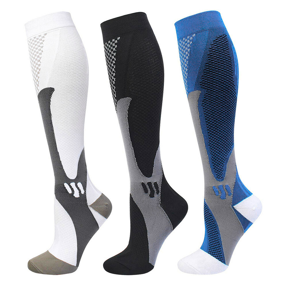 Men Women 20-30mmHg Compression Socks for Varicose Veins, Edema, Diabetic ect