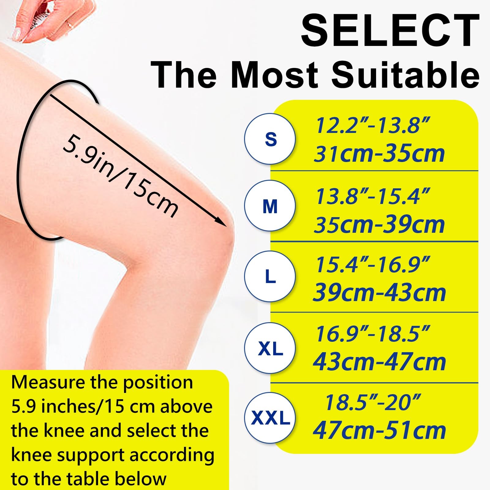 2 Pack Full Leg Compression Sleeves Long Knee Support Men Women Meniscus Tear