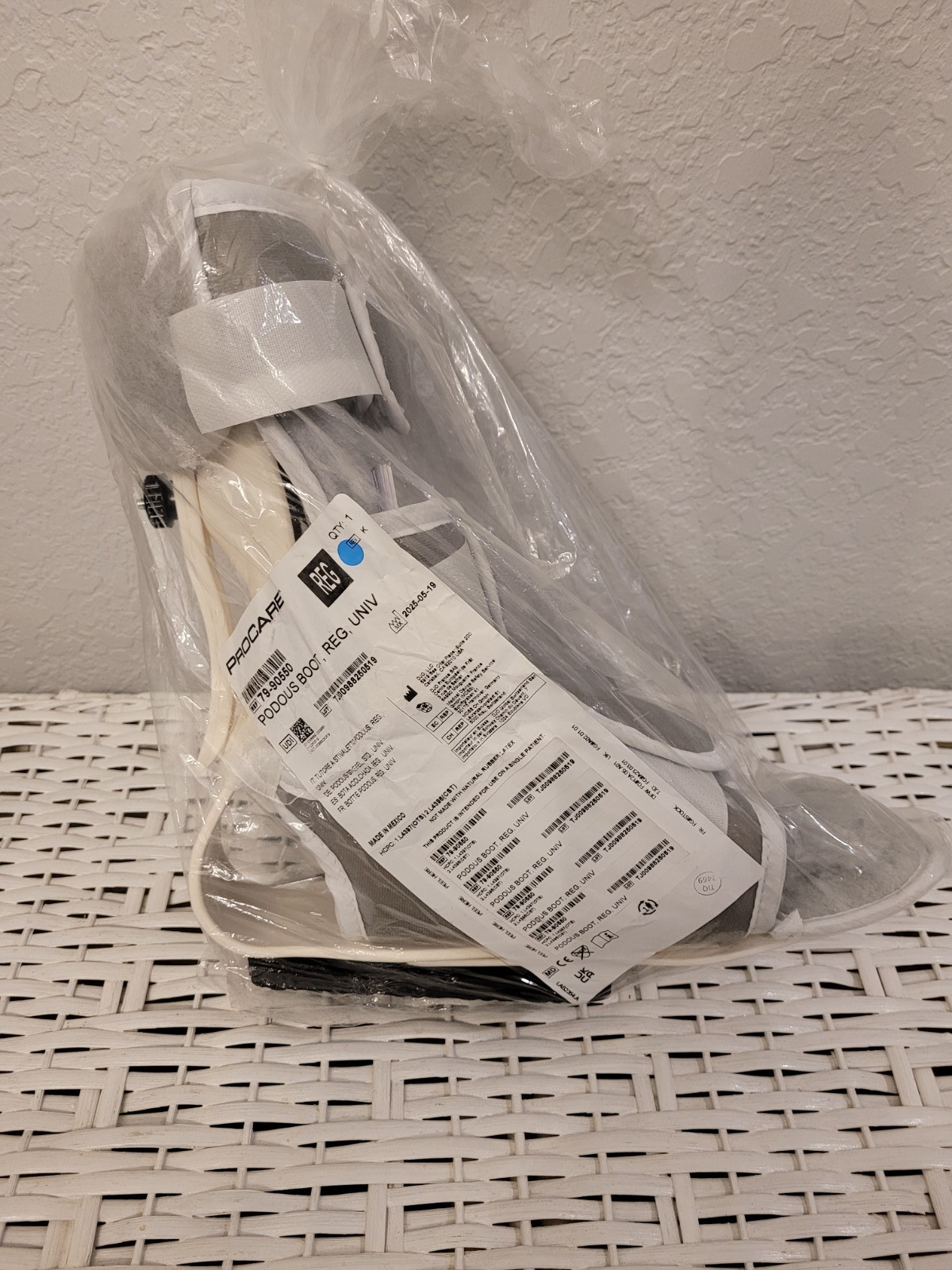 PROCRE 79-90550 PODOUS BOOT PADDED FOOT BRACE UNIVERSAL LEFT/RIGHT NEW