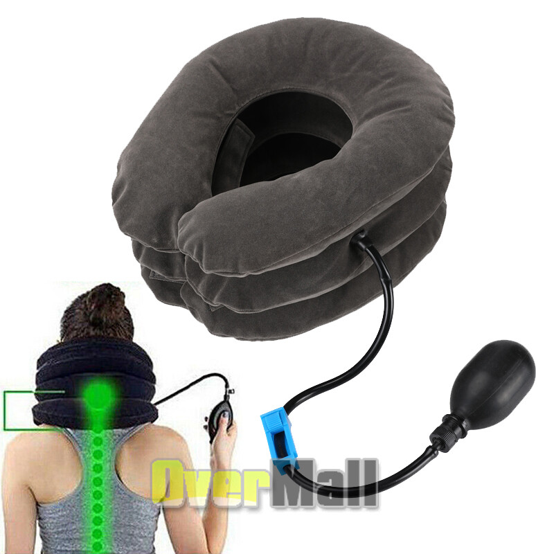USA Cervical Neck Traction Device Inflatable & Adjustable Neck Stretcher Pillow