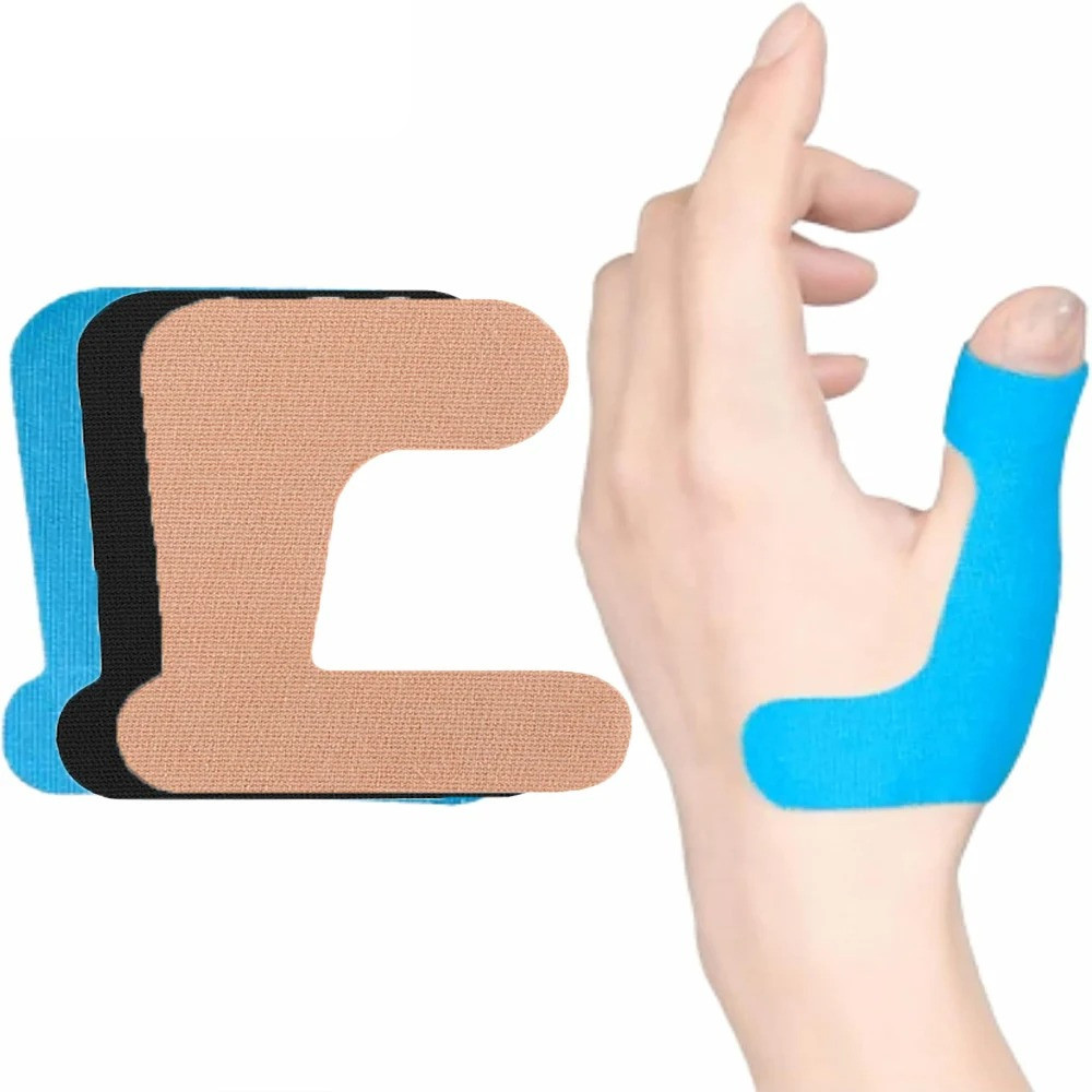 Precut Thumb Support Tape 10 PCS Finger Toe Kinesiology Bandage Wrap
