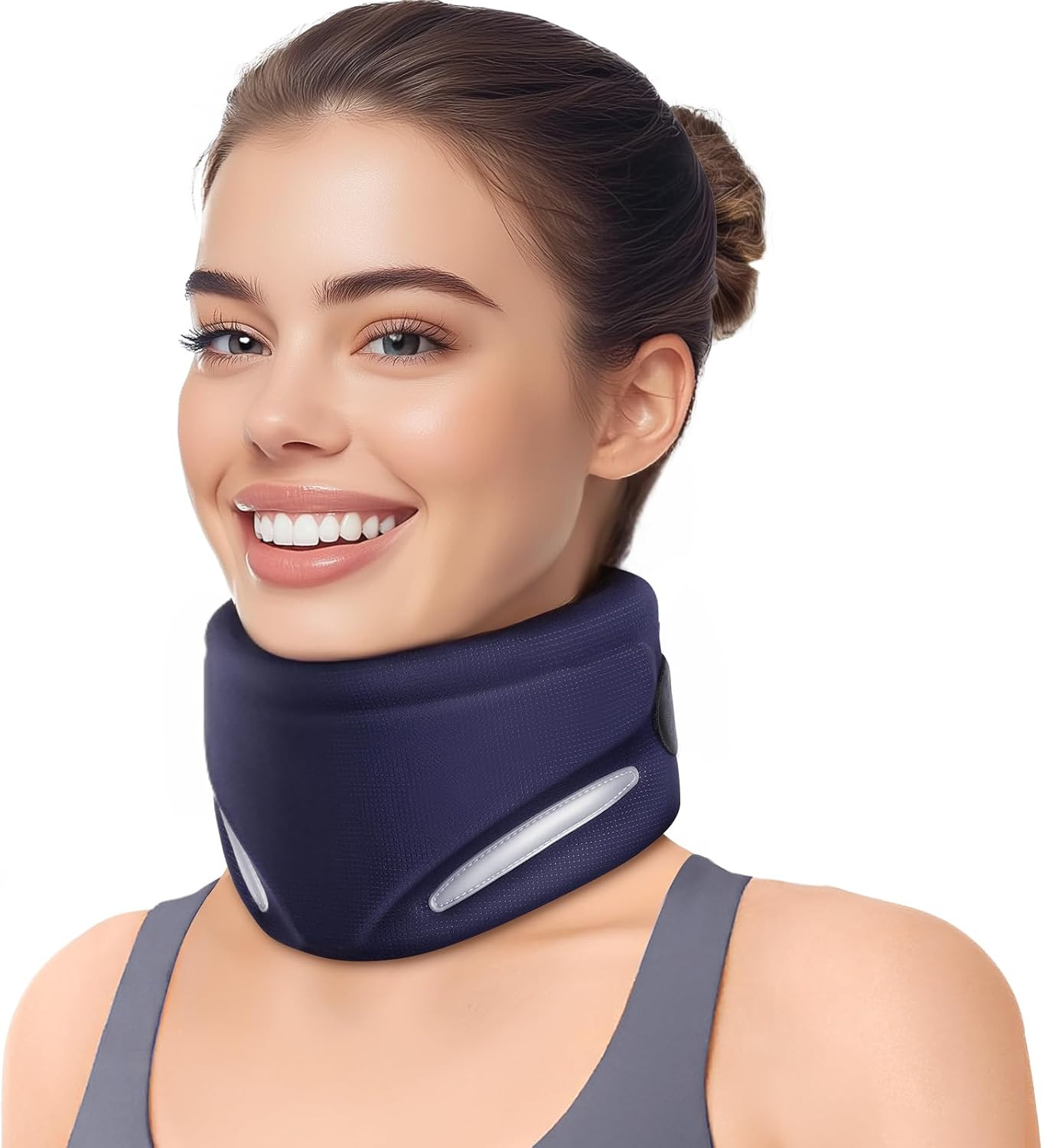 Neck Brace for Neck Pain and Support, Ergonomic V-Shape Cervical Collar M 14~16″