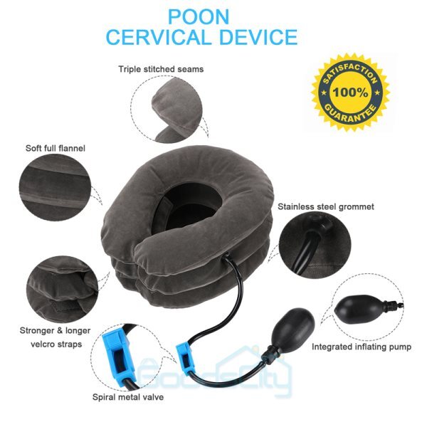 Cervical Neck Traction Device Ideal for Spine Alignment Chronic Neck Pain Relief