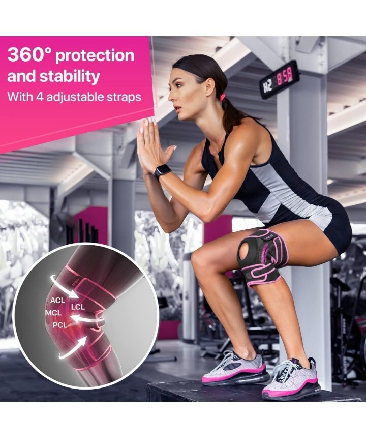 DR. BRACE – Professional Knee Brace for Knee Pain, with Lateral Stabilizers and