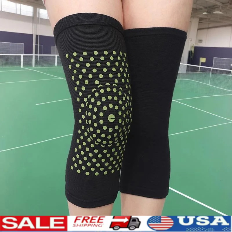 Heating Knee Brace Wormwood Pad Pain Relief Arthritis Joint Support Sleeve