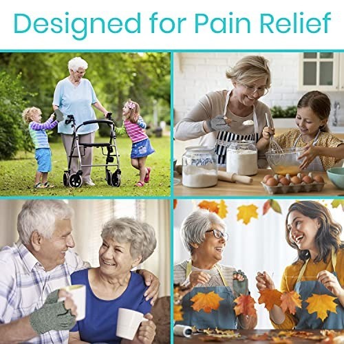 Compression Arthritis Gloves for Men & Women – Pain Relief, Open Finger Design,