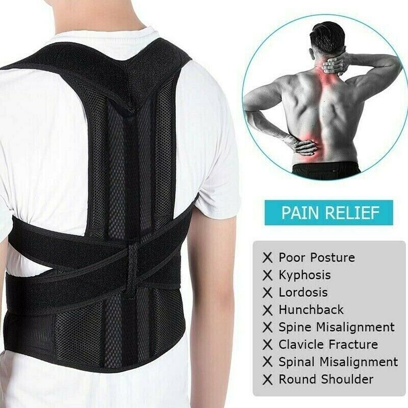 Posture Corrector Waist Belt Sciatica Pain Relief Herniated Back Support Girdle