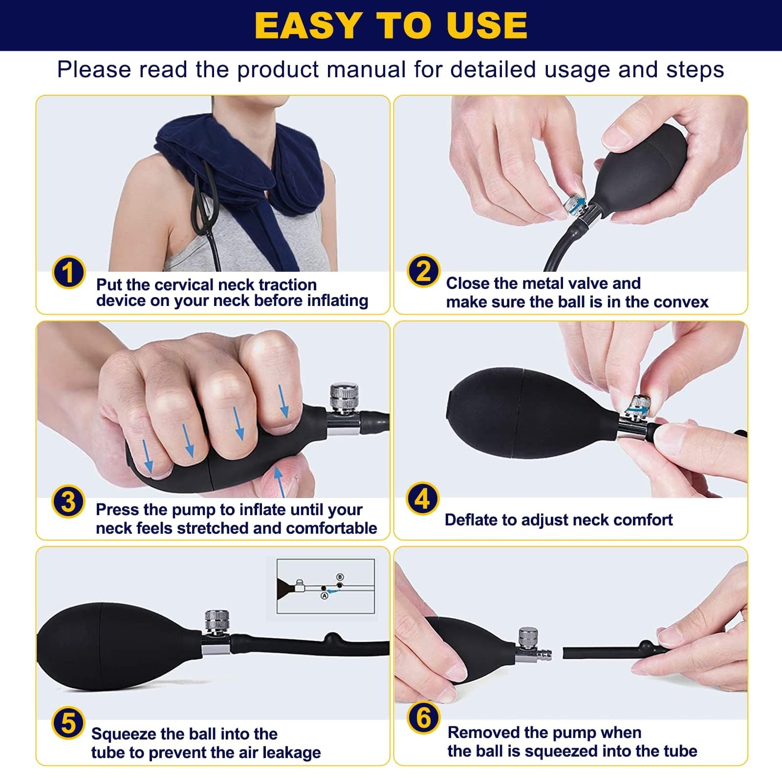 Neck Stretcher, Cervical Traction Device, Neck Traction Device, Cervical Neck…