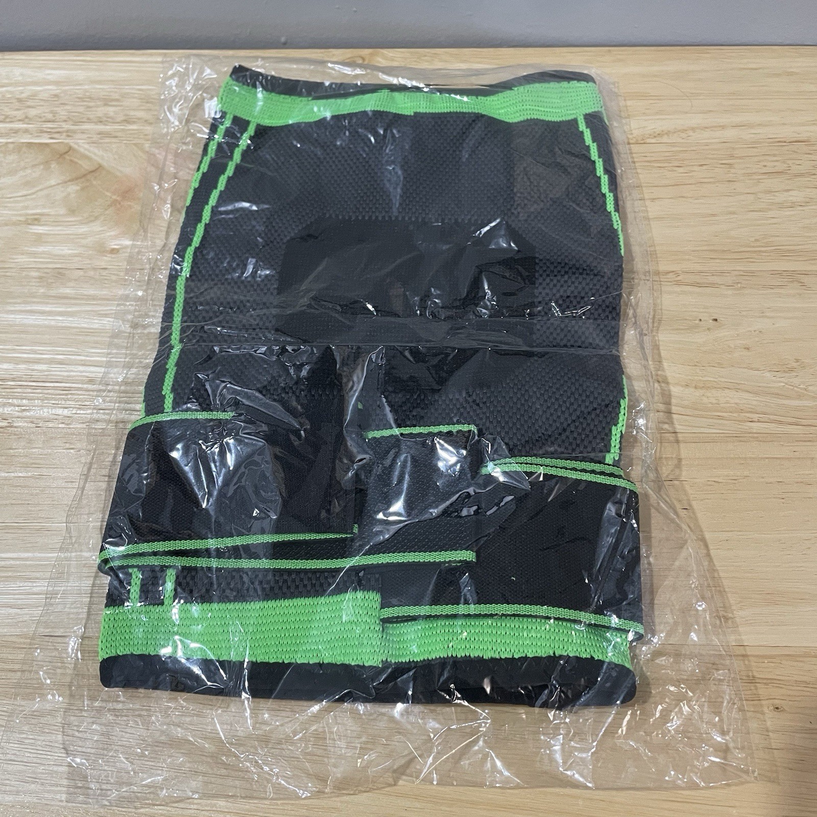 Adjustable Compression Knee Sleeve Orthopedic Support Nylon Black Green Unisex