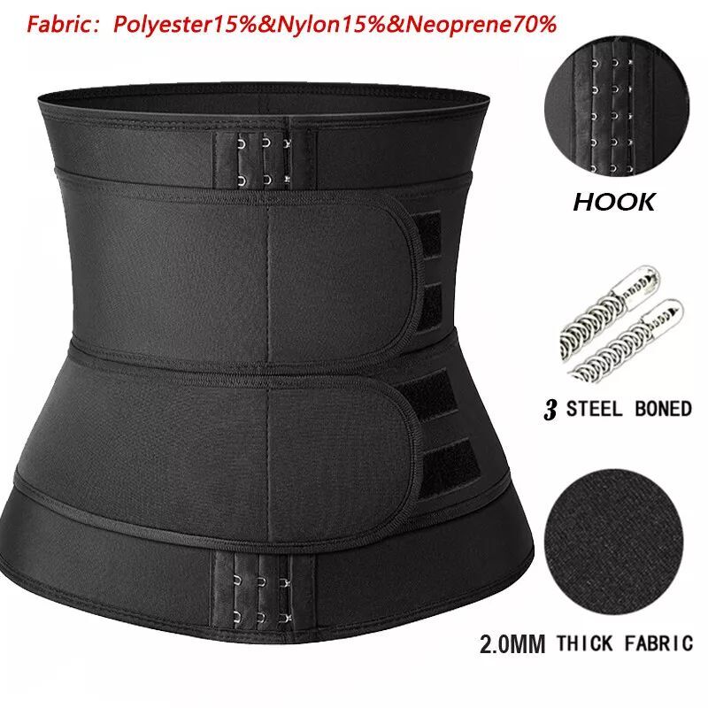 Waist Trainer Lumbar Lower Back Brace Support Belt Fat Burner Cinchers Men&Women