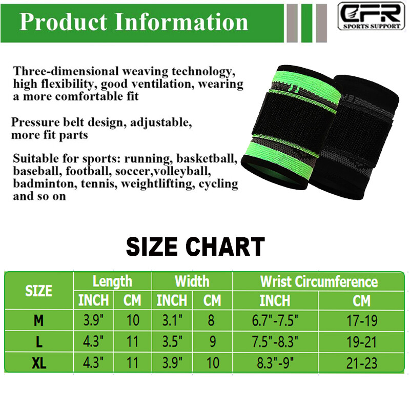 Wrist Brace Support Strap Carpal Tunnel Sprain Arthritis Sports Tennis Wrap Gym