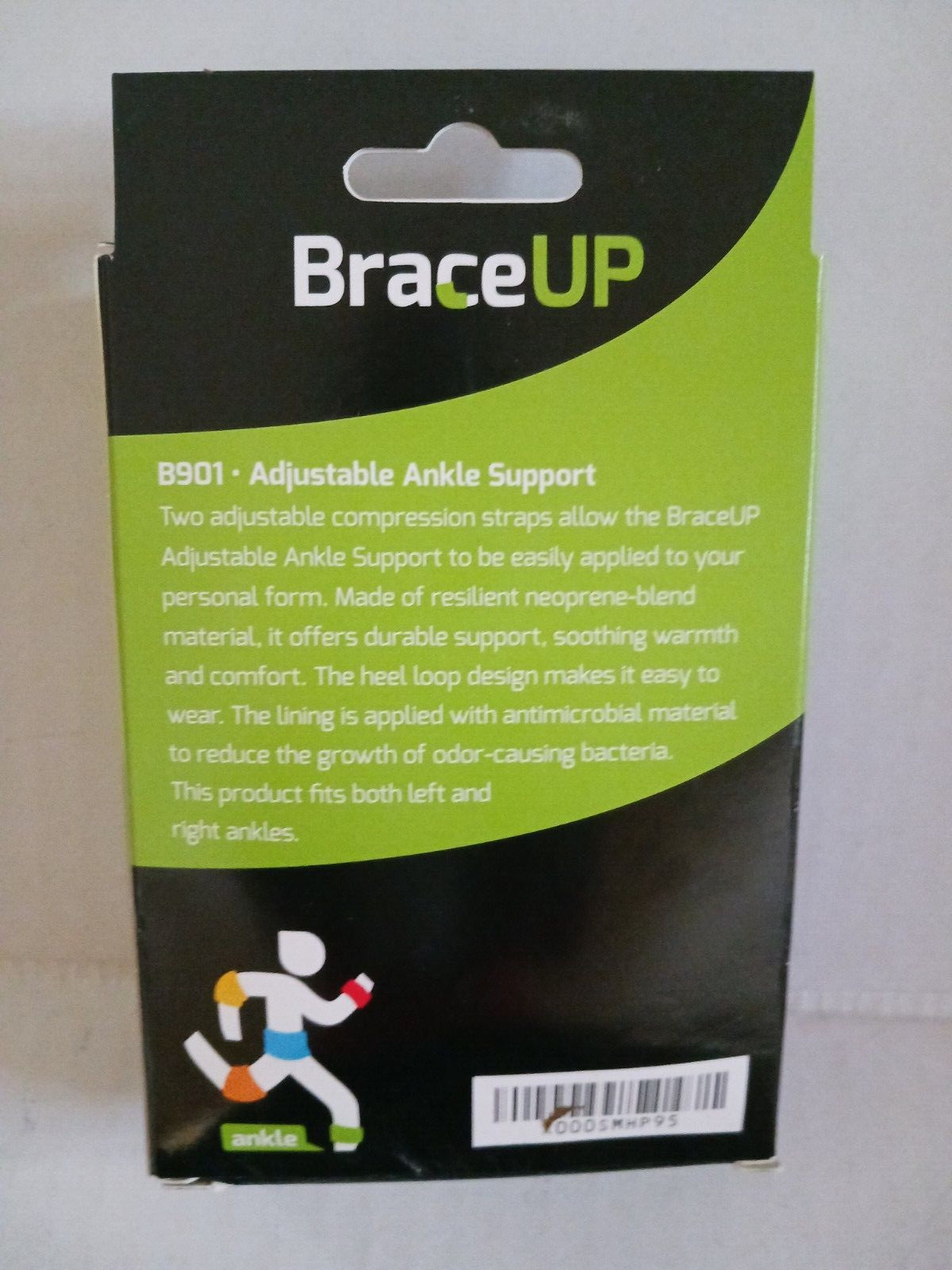 Brace-Up Ankle Support Brace, One Size Adjustable NIB