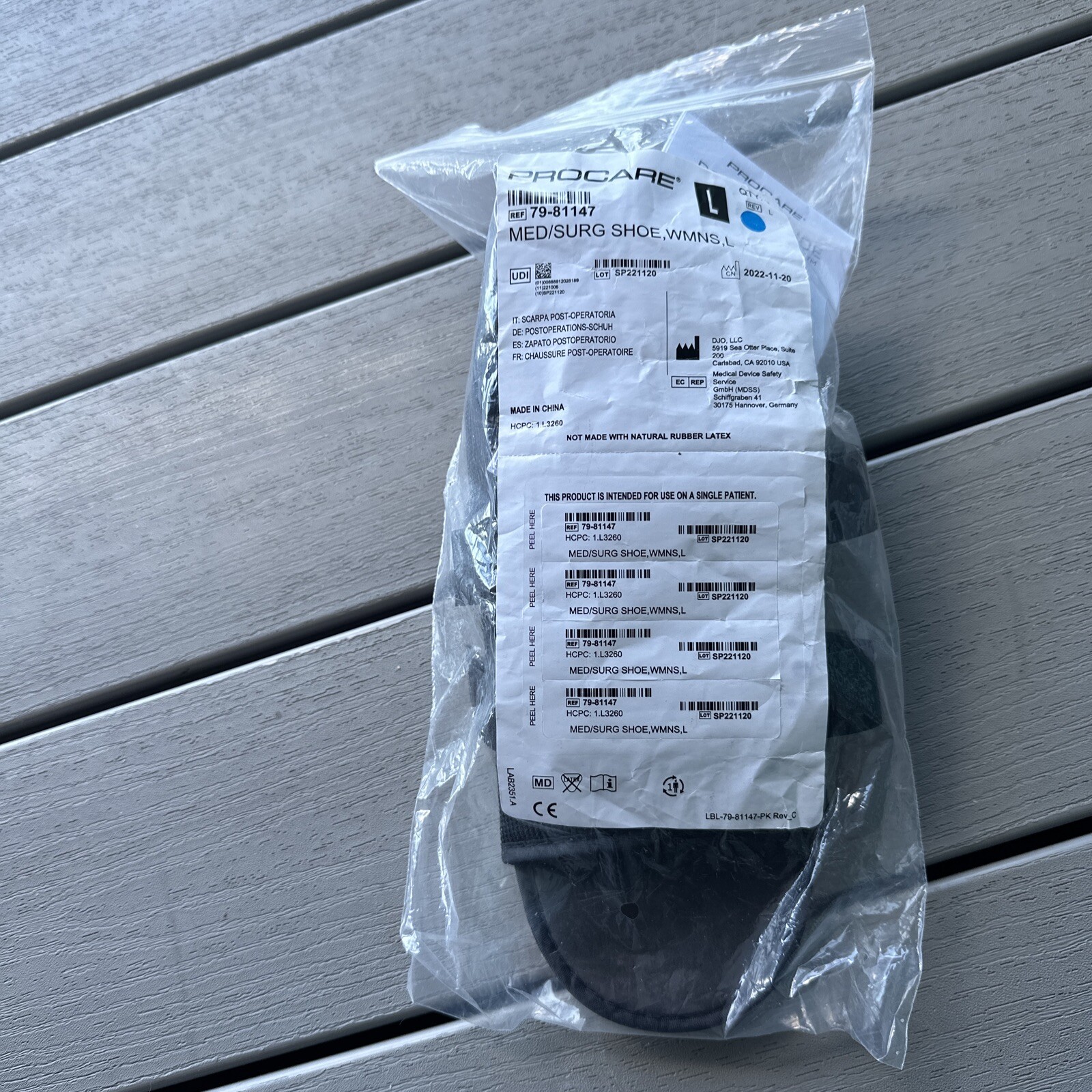 NEW ProCare Surg Shoe Post-Op Shoe Size: MEDIUM (W 7.5-9, M 7 – 9)