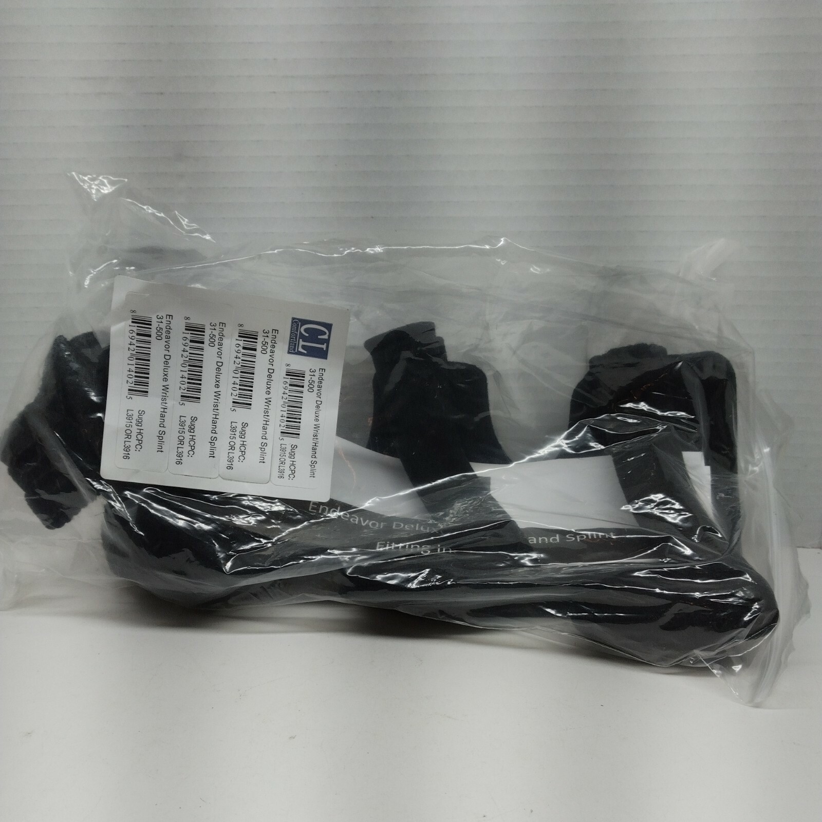 Comfortland Medical Endeavor Deluxe Wrist/Hand Splint 31-500 New with Hand Grip
