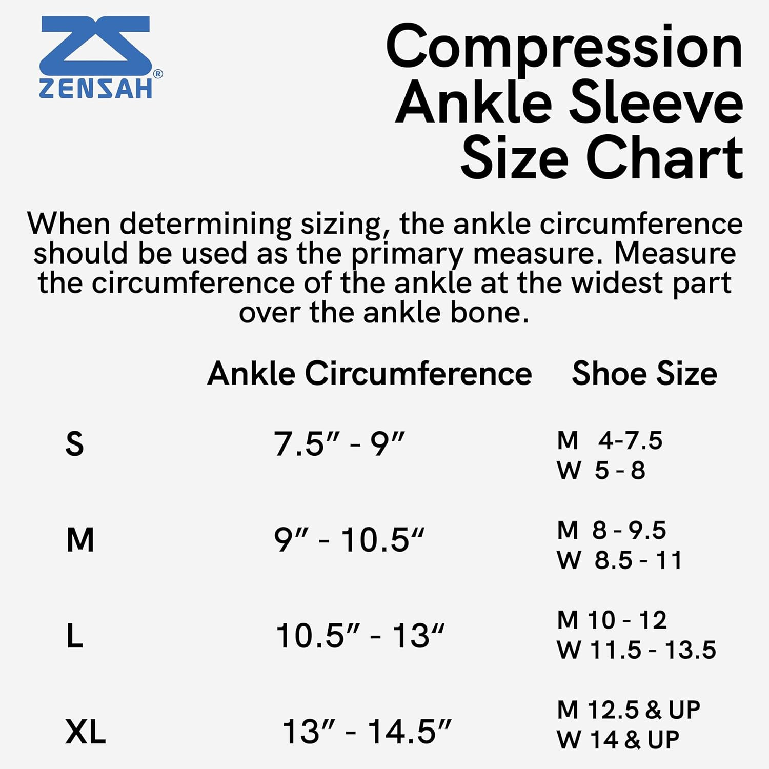 Zensah Ankle Support – Compression Ankle Brace – Running, Soccer, Sports – Ankle