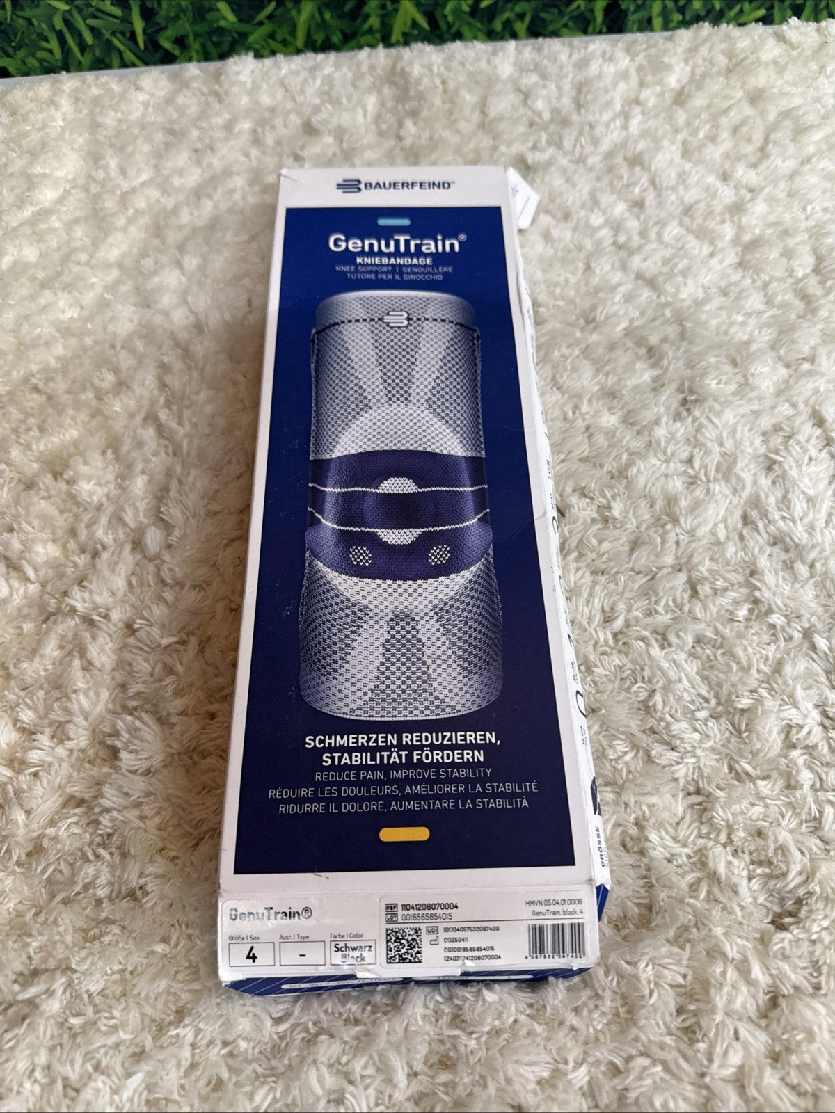 Bauerfeind – GenuTrain – Knee Brace – Size 4 – Color Titanium