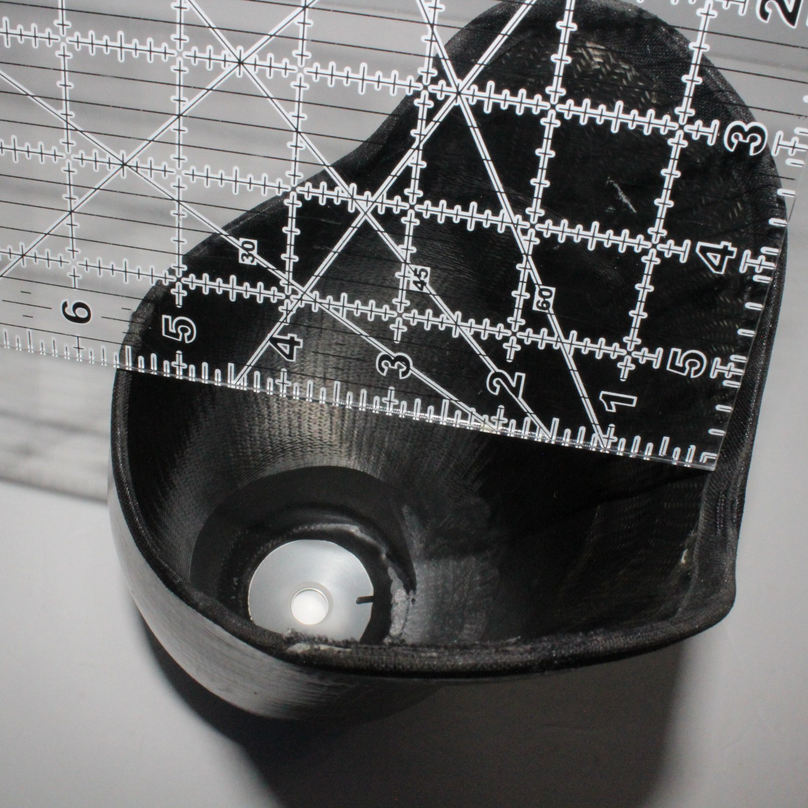 BELOW-KNEE PROSTHETIC CALF SOCKET w/ OSSUR DIRECT SOCKET SYSTEM 9.5″x 10.8″ x 5″