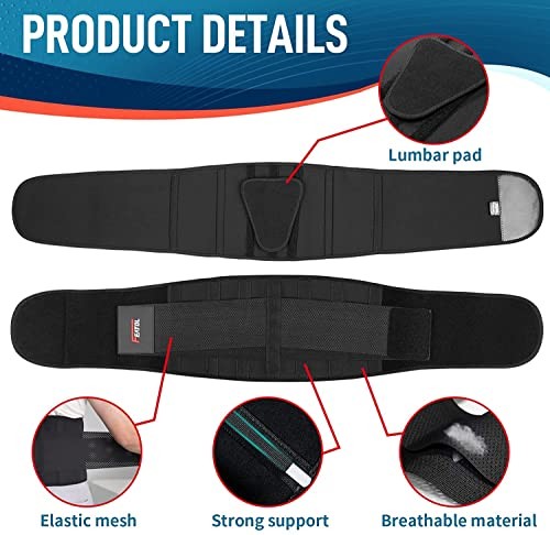 Back Brace for Lower Back Pain Relief, Breathable Lumbar Support Belt for Men &