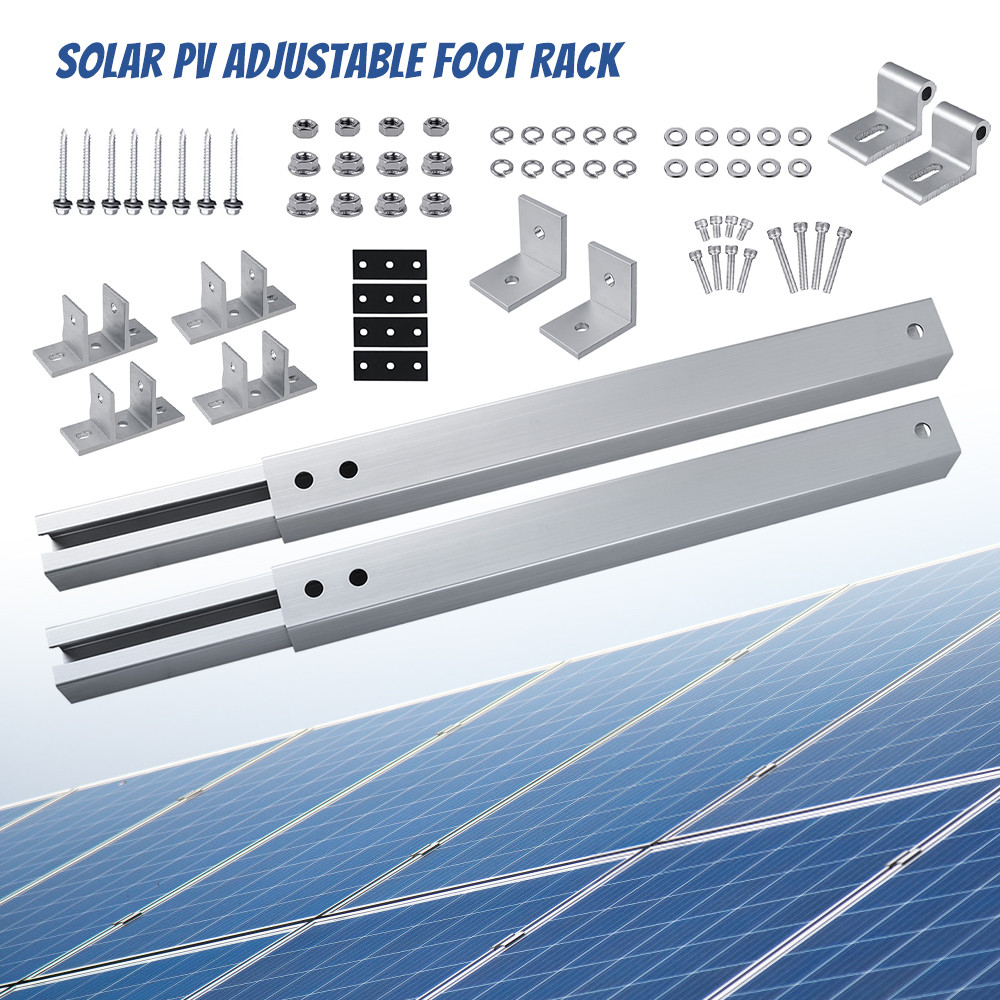 Adjustable Solar Panel Tilt Mount Brackets Kit Aluminum Mounting Set US STOCK