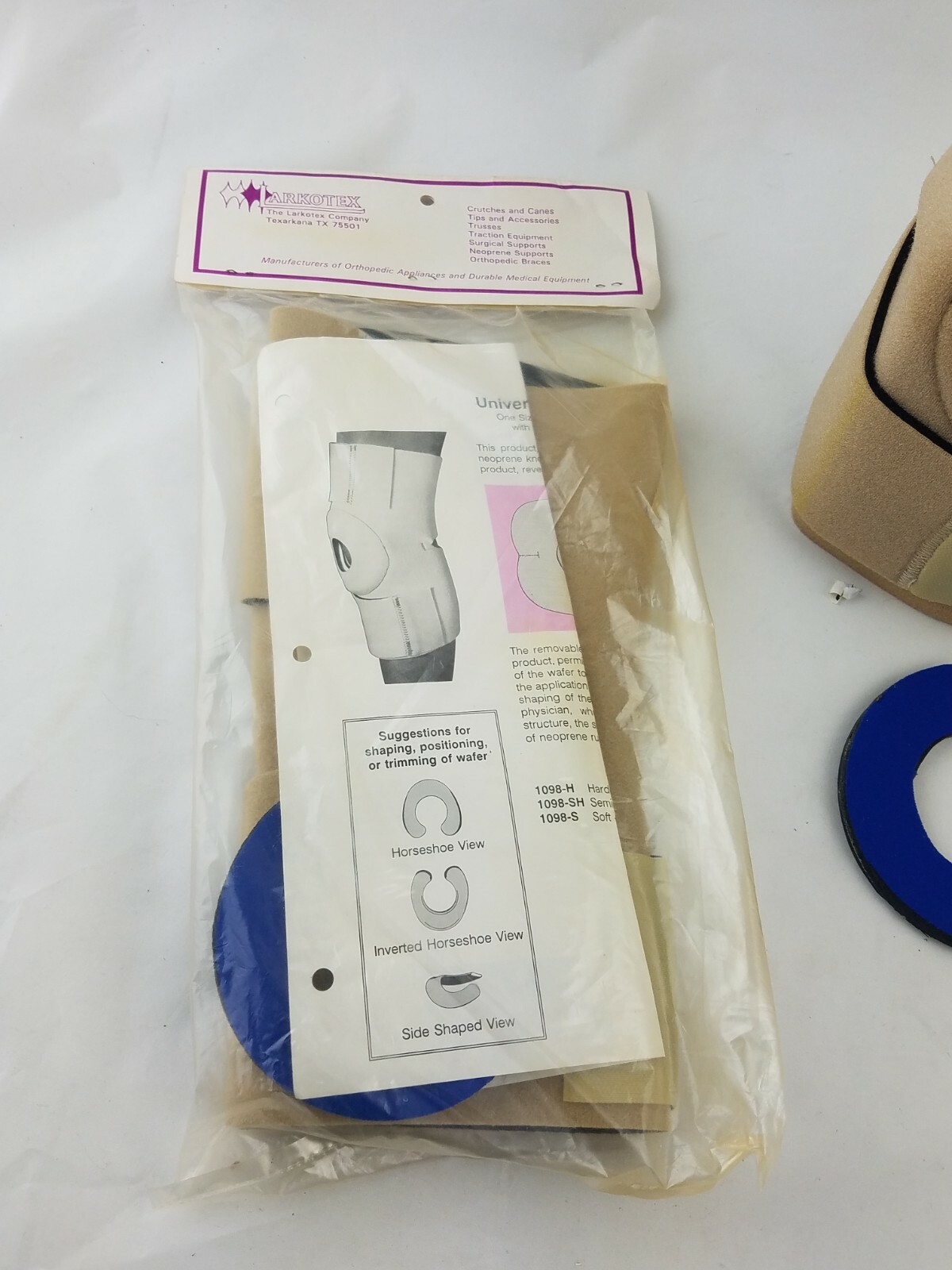 Universal Knee Brace Support Patella Neoprene With Removable Wafer USA Made