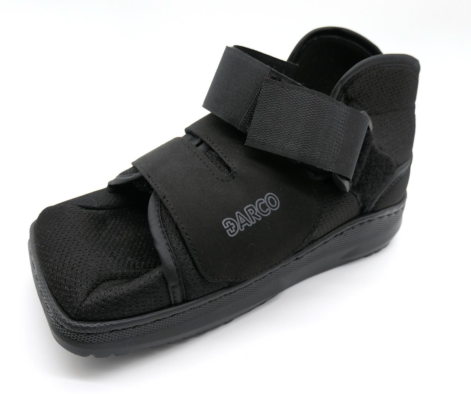 NEW DARCO Medical Surgical Shoe Post Op Women Medium 10″, Square Toe Black