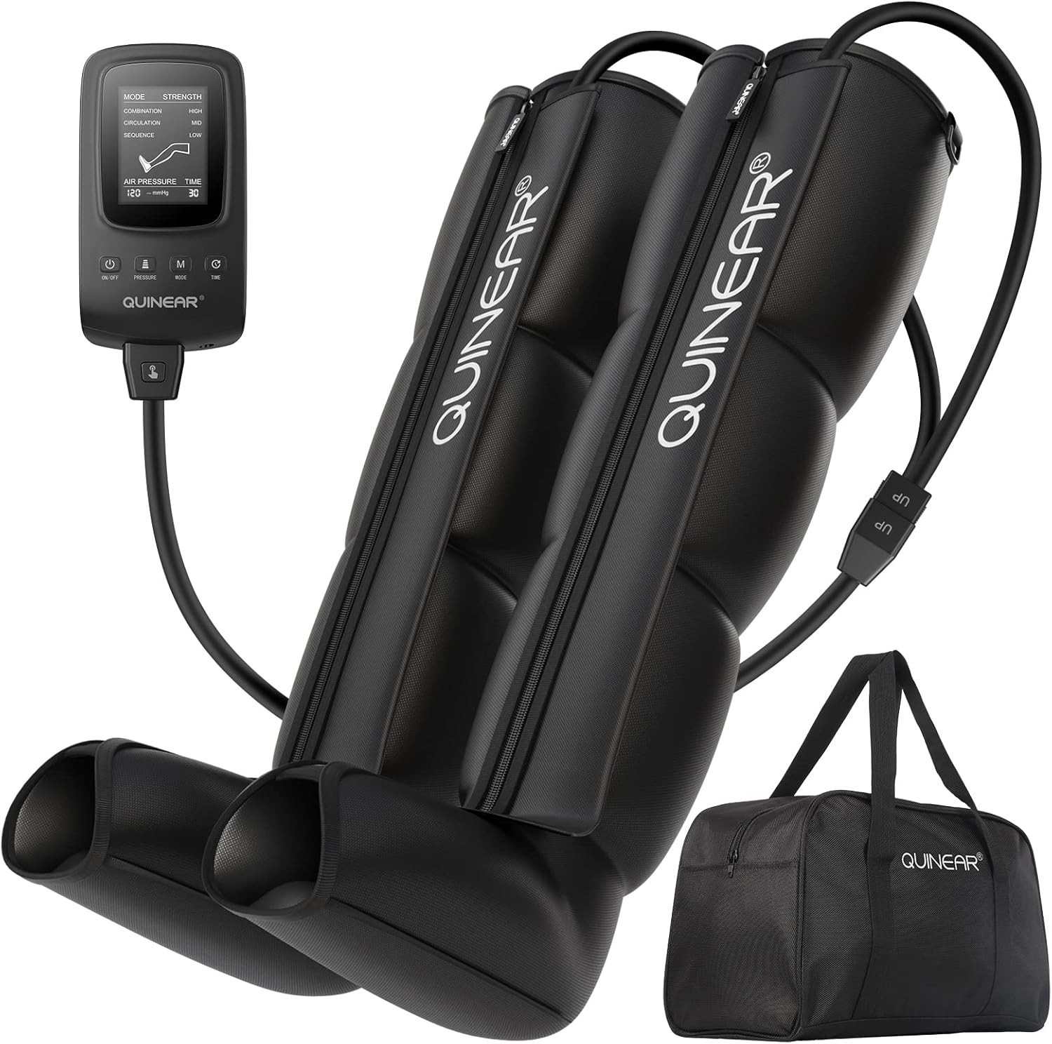 Open Box QUINEAR Air Compression Recovery System Sequential Leg Massager, M