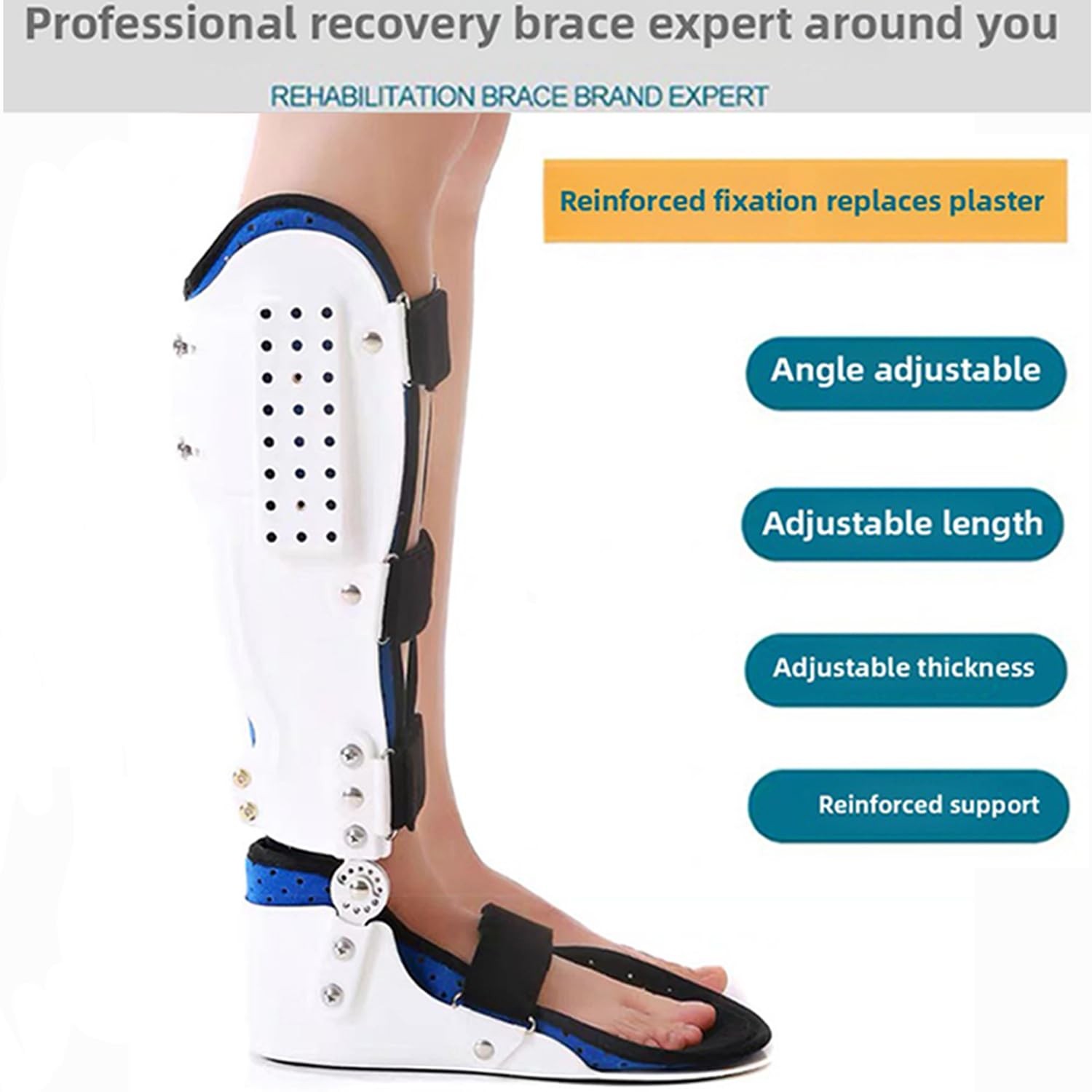 Walking Boot – Orthopedic Walker Cast for Broken Toe Injuries, Sprained Ankle…