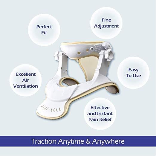 U.S. Solid Cervical Neck Traction Device Neck Stretcher Collar Home Care FDA