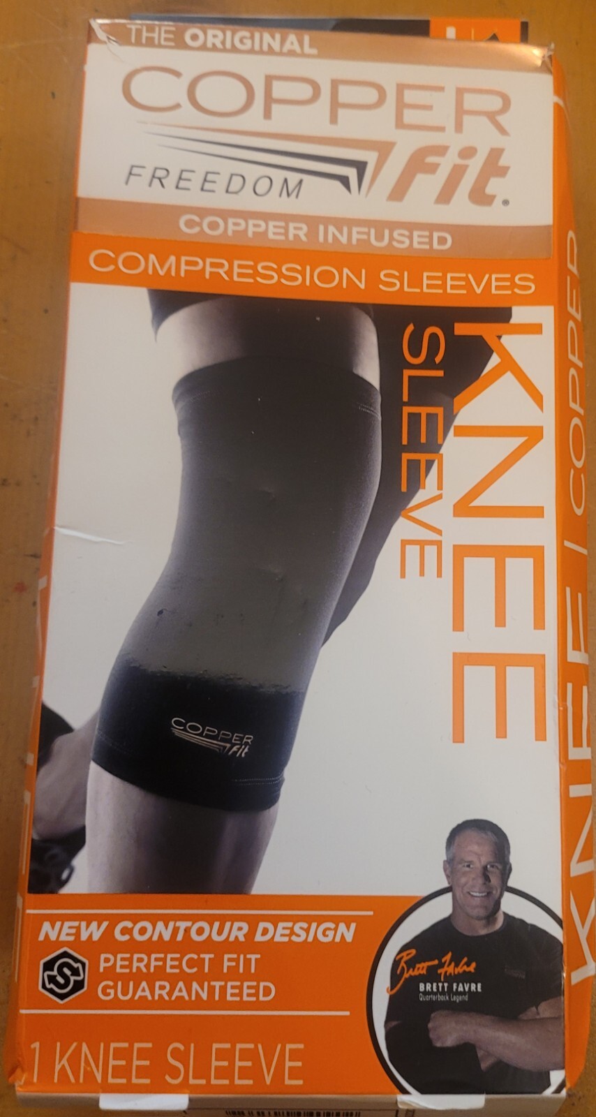 Copper Fit Compression Knee Sleeve, L 14”-16”, Unisex – FREE SHIPPING