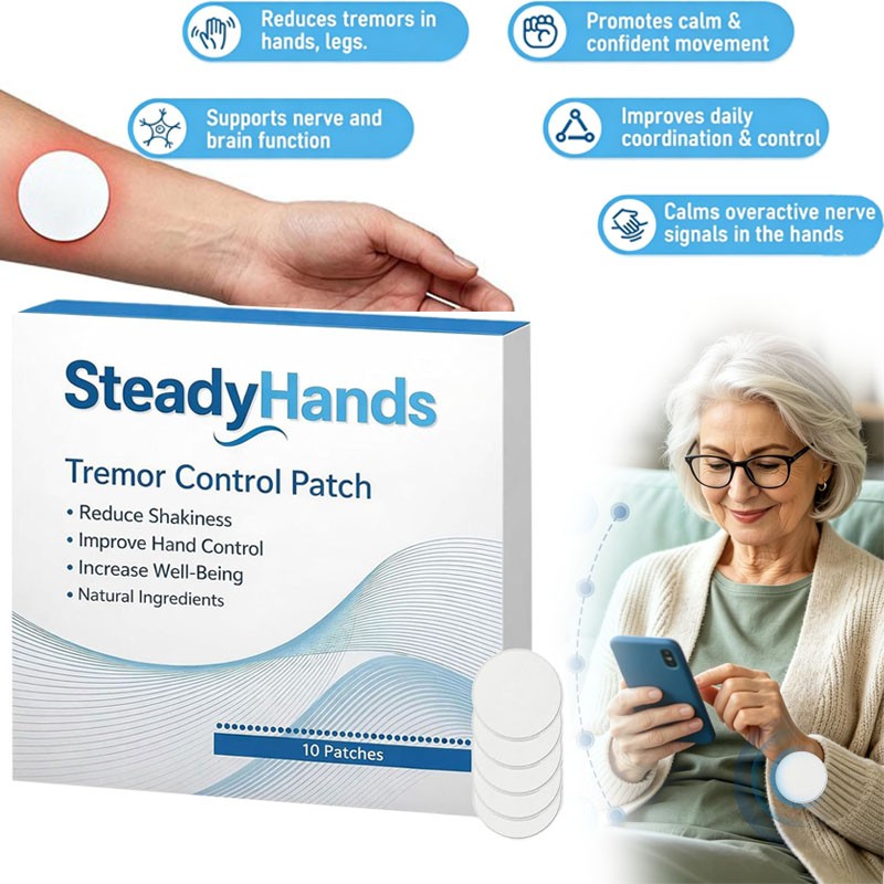 10x Steadyhands Tremor Control Patch,Steady Hands Control Patch ,Hand Stabilizer