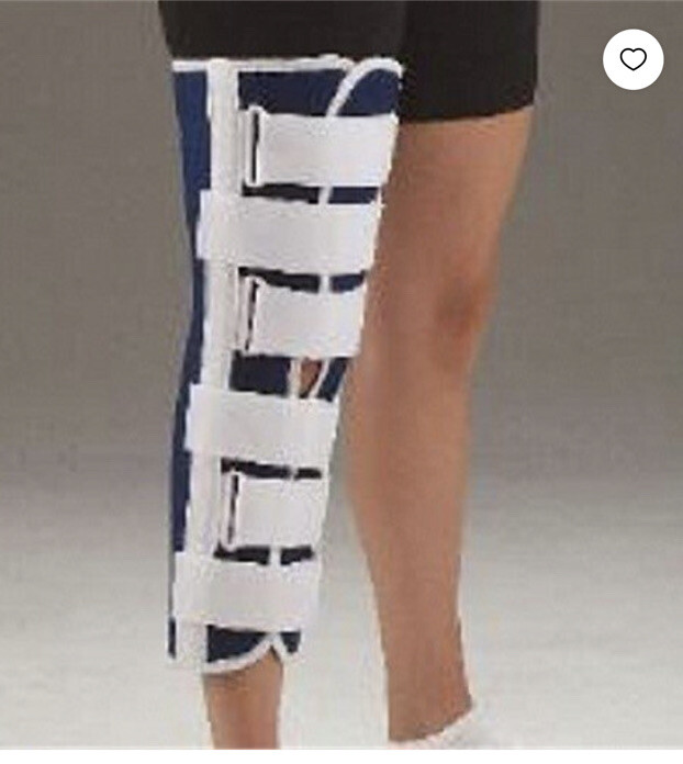 New! DeRoyal Knee Immobilizer 1010197 Canvas/foam Small 19”