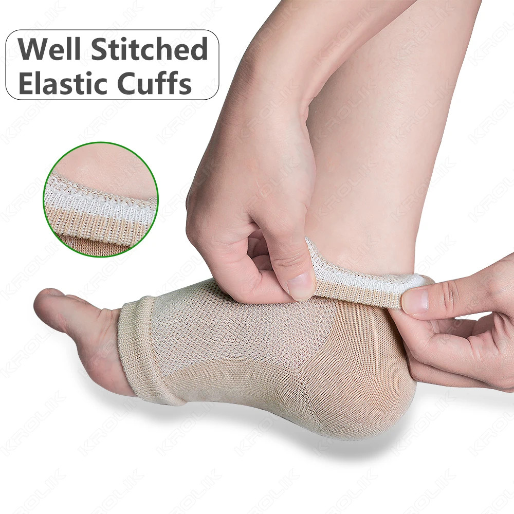 1 Pair Silicone Feet Heel Moisturizing Socks Gel Socks Cracked Foot Toele