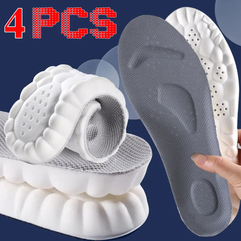 Sport Insoles for Shoes Sole Shock Absorption Deodorant Breathable Cushion Runni