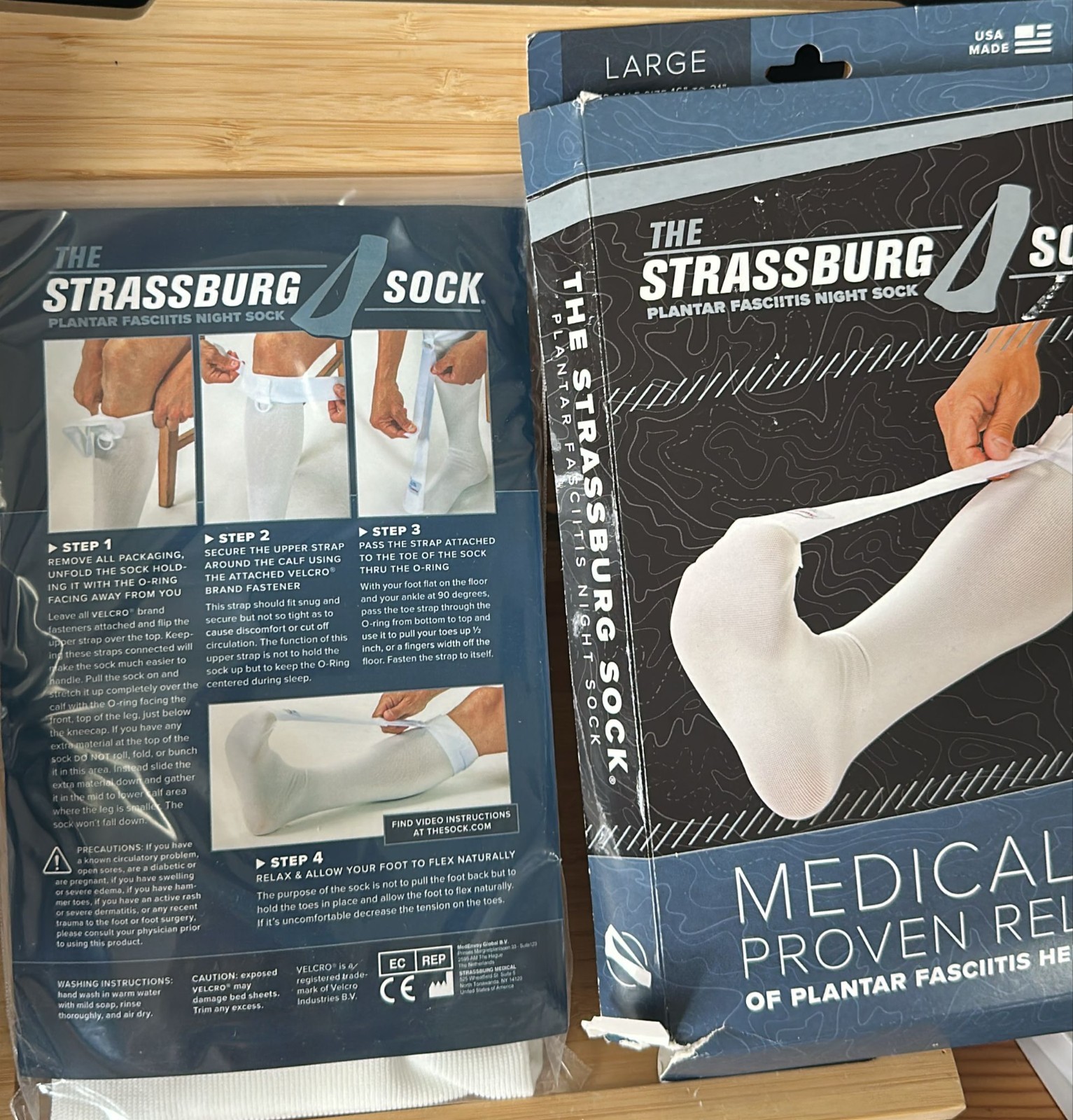Strassburg Sock White Large Size Calf Support Sock 16–21 Inch