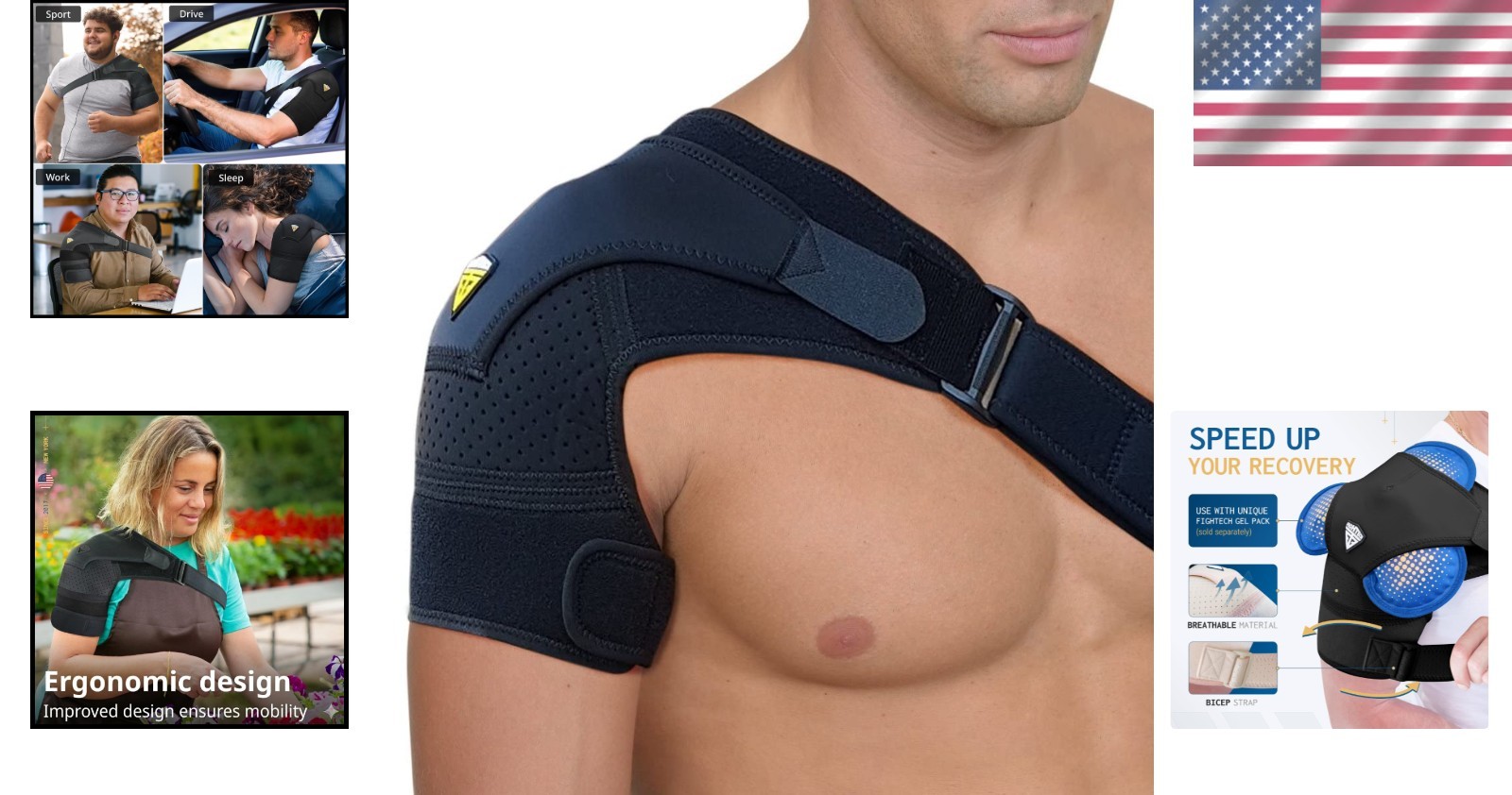 Shoulder Brace for Men & Women – Pain Relief & Support