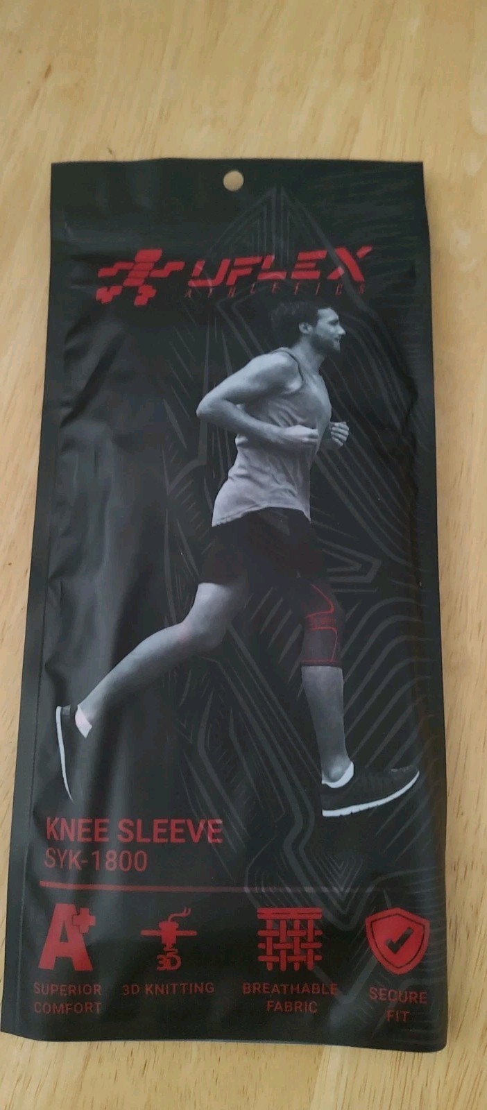Athletics Support Knee Sleeve UFLEX Unisex SYK-1800 Size XL Running Jogging Gym