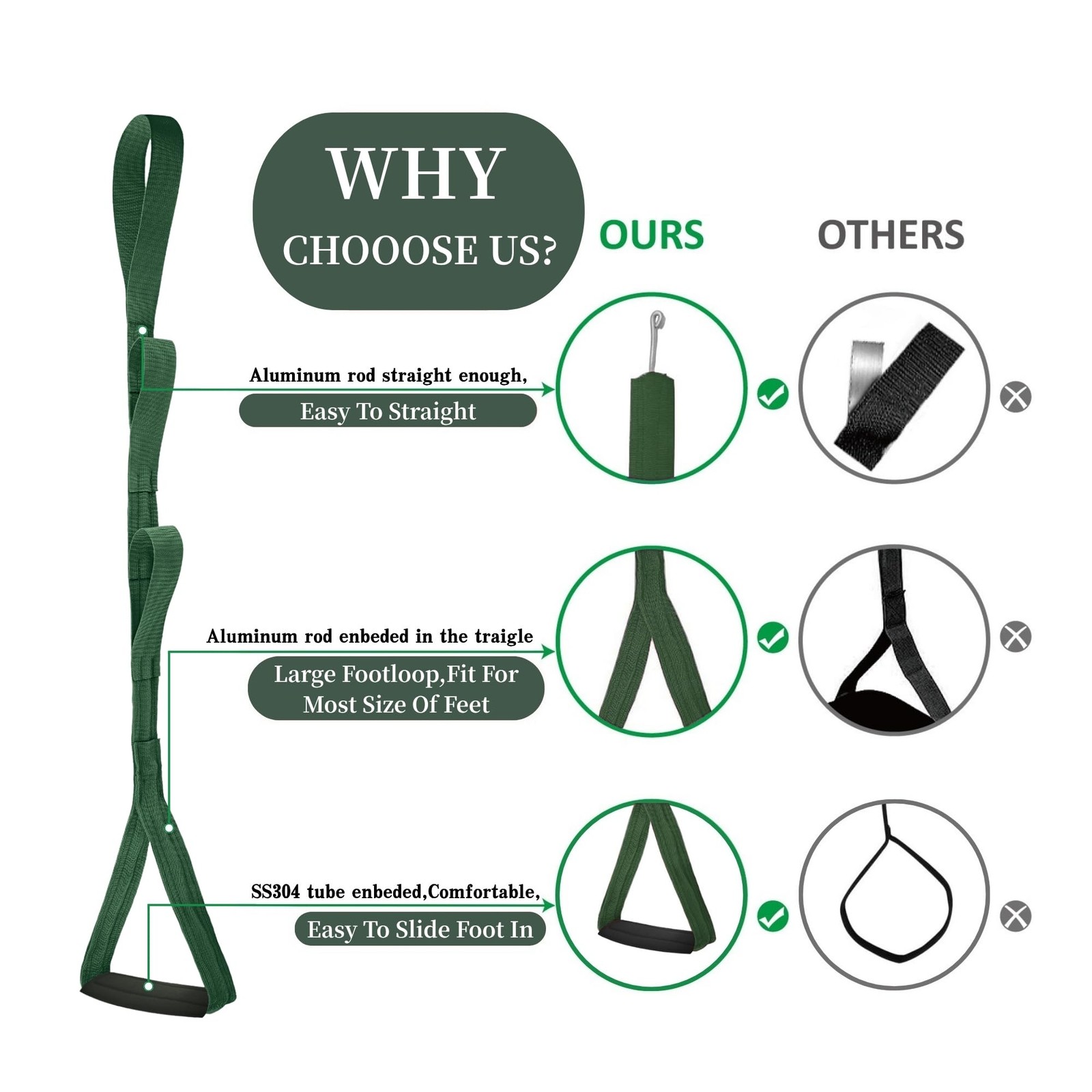 42 Inch Long Leg Lifter,Leg Lifter After Hip Replacement All Over with Aluminum