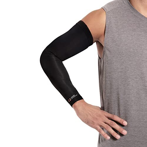 Arm Sleeve – Copper Infused Full Arm Brace for Forearm, Bicep, Triceps – Tenn…