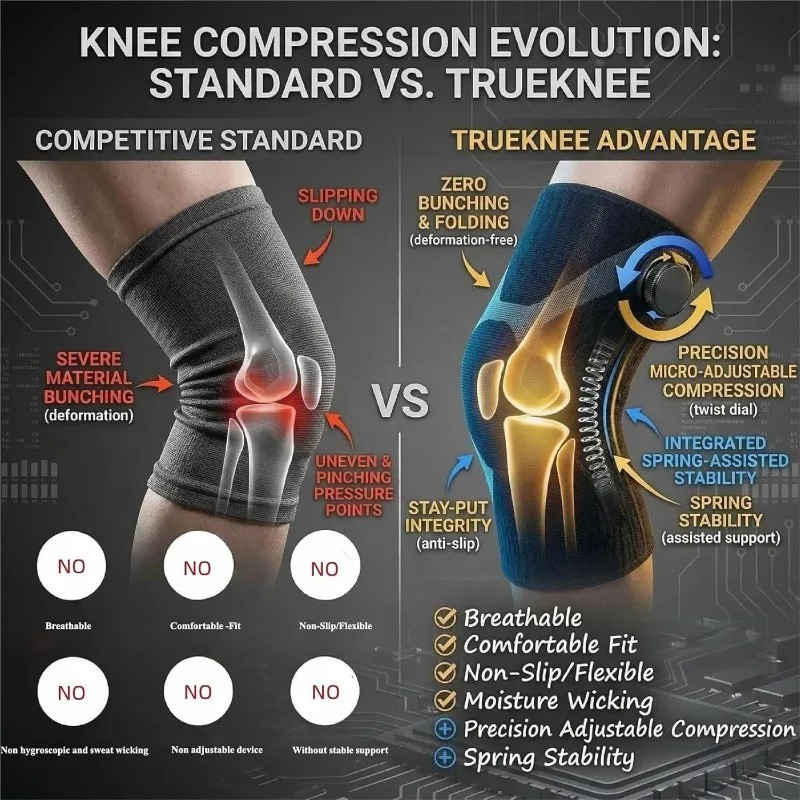 Smart Knob-Type Sports Knee Brace For Joint Pain Meniscus Tear Running Sports