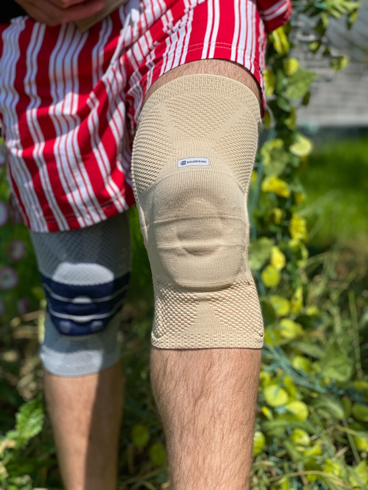 Bauerfeind GenuTrain Size 5 Knee Joint Brace Patella Support Bandage Sleeve ACL
