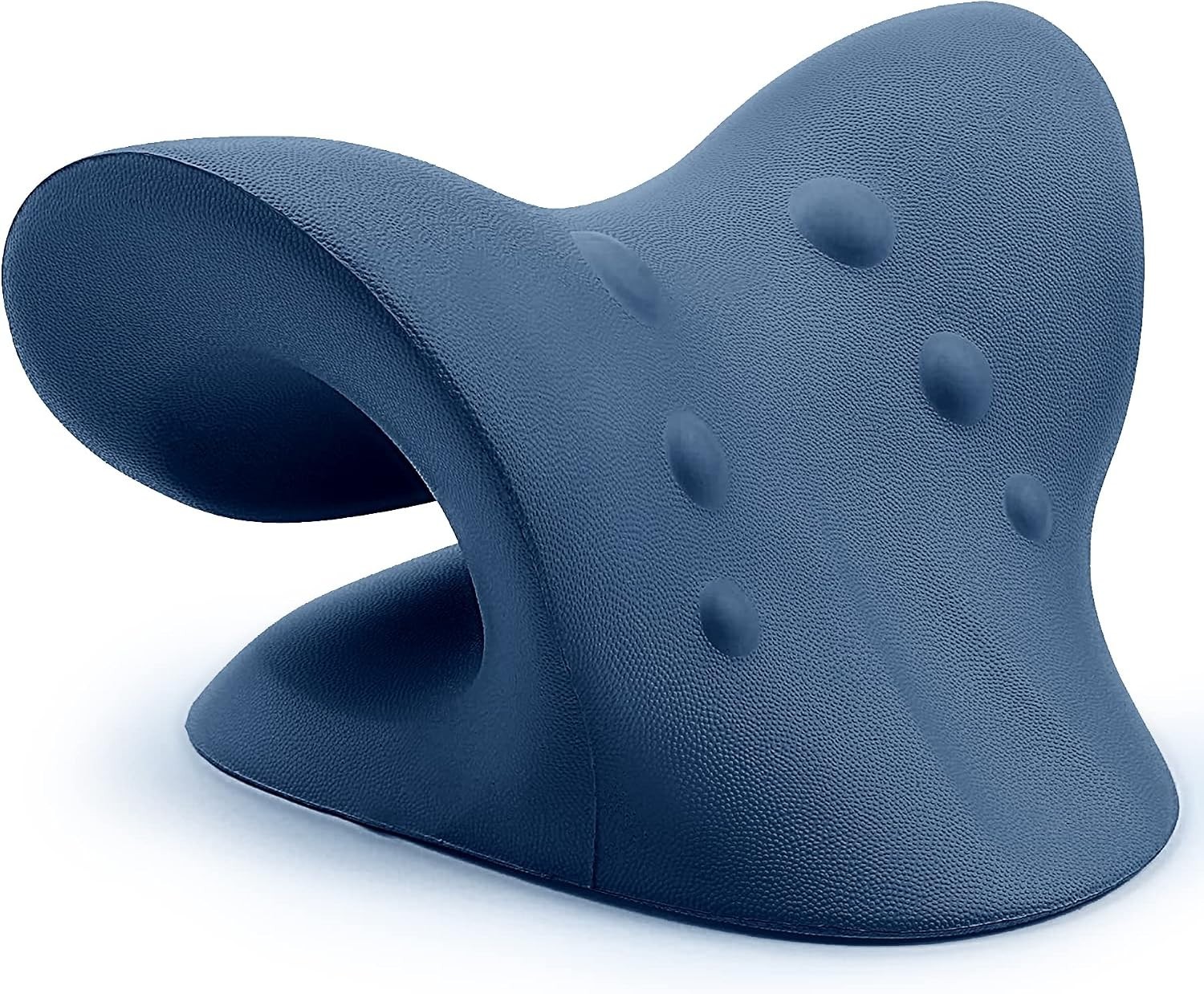 Compact Dark Blue Neck Stretcher for Quick Pain Relief – Ergonomic and Portable
