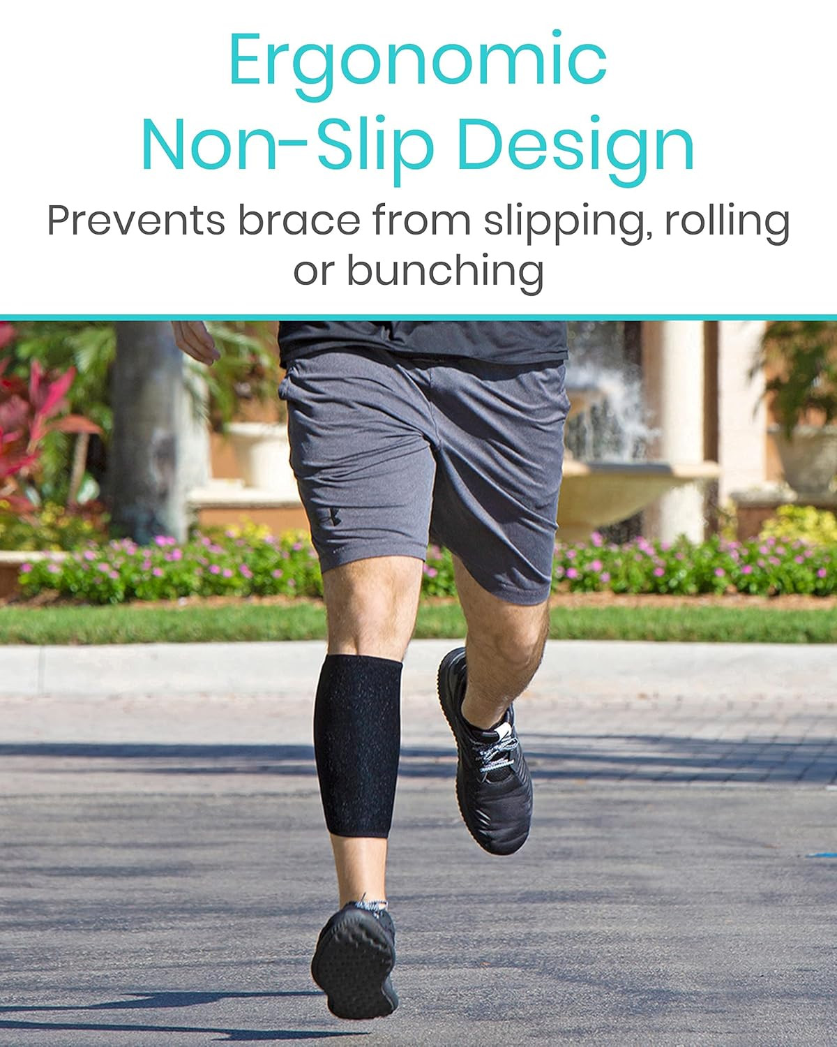 Calf Brace – Adjustable Shin Splint Support – Lower Leg Compression Wrap Increa