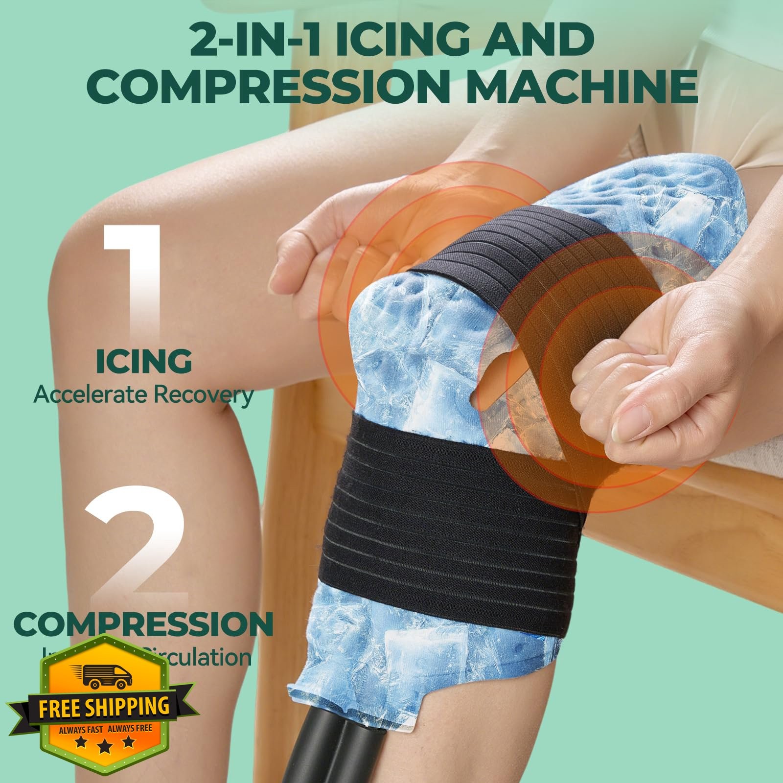aero bear Knee Ice Machine Compression